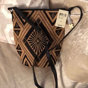 NWT Lucky Brand Woven Crossbody Handbag